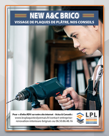 A&C BRICO : le vissage des plaques de plâtre, nos conseils