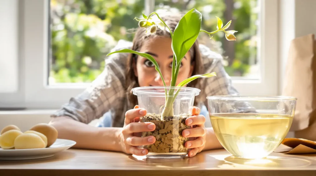 Orchidée : faites-la fleurir immédiatement avec une pomme de terre